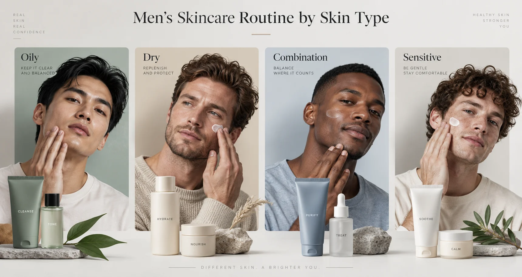 Men's Skincare Routine by Skin Type